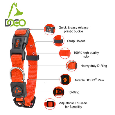 DOCO® Signature Nylon Dog Collar